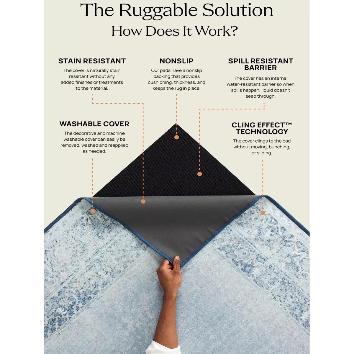 Ruggable Gisele Rug, Soft Black – image 5