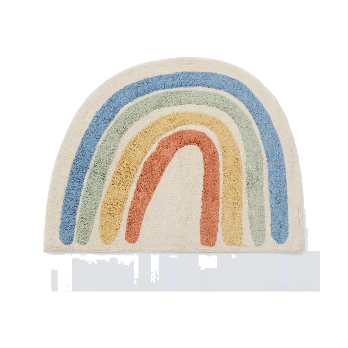 John Lewis Rainbow Cotton Rug, 100 x 75cm, Multi – image 1