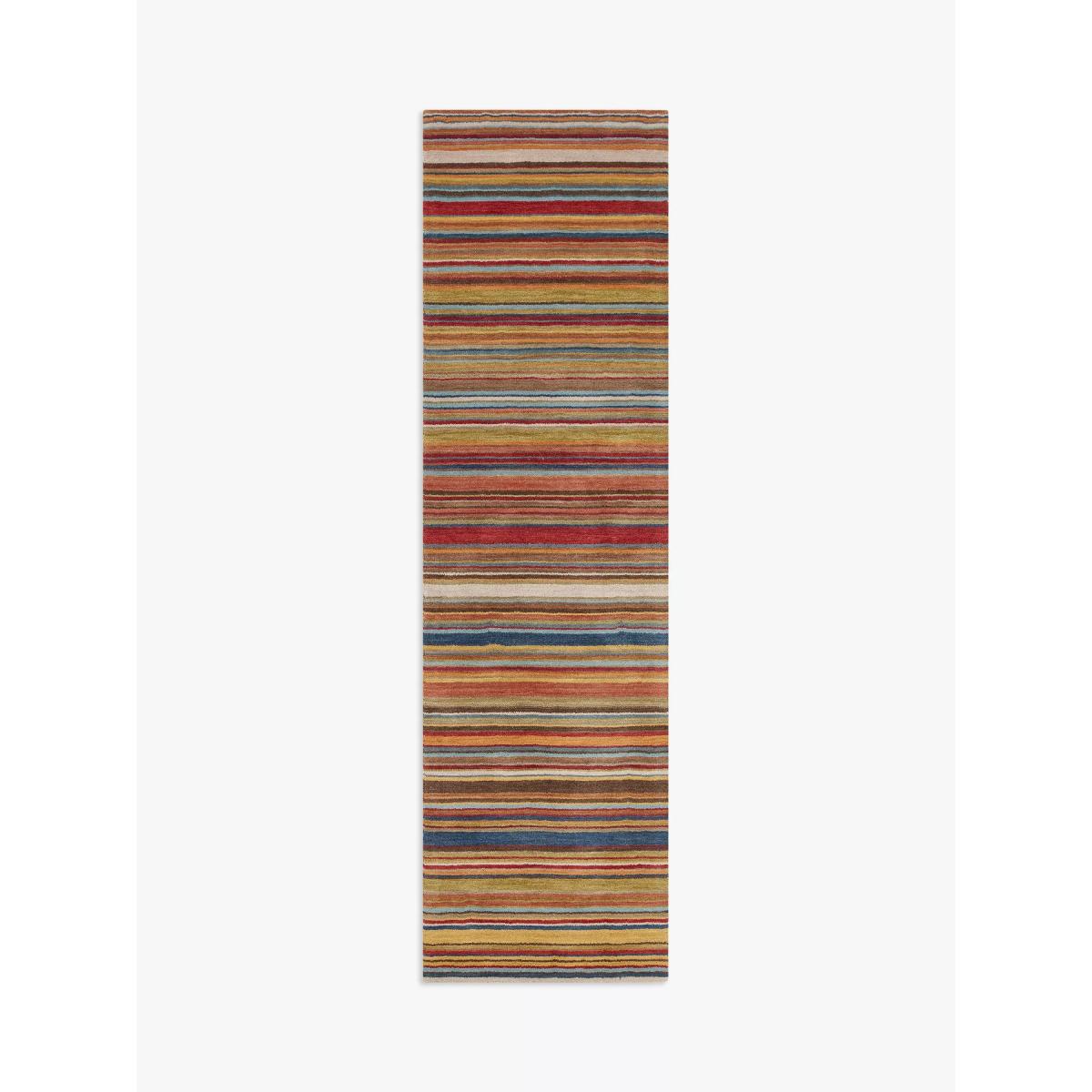 John Lewis Russet Multistripe Rug – image 4