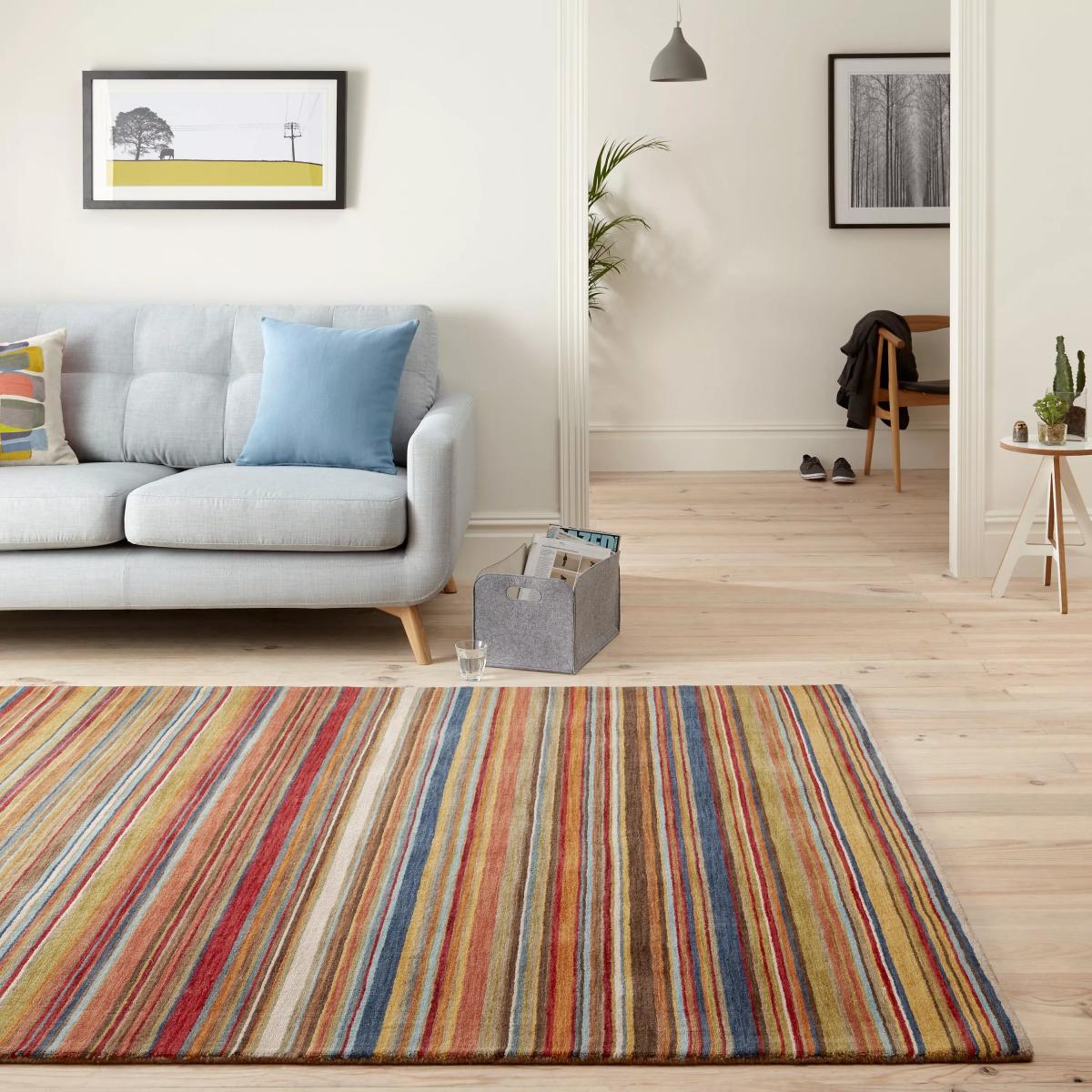 John Lewis Russet Multistripe Rug – image 5
