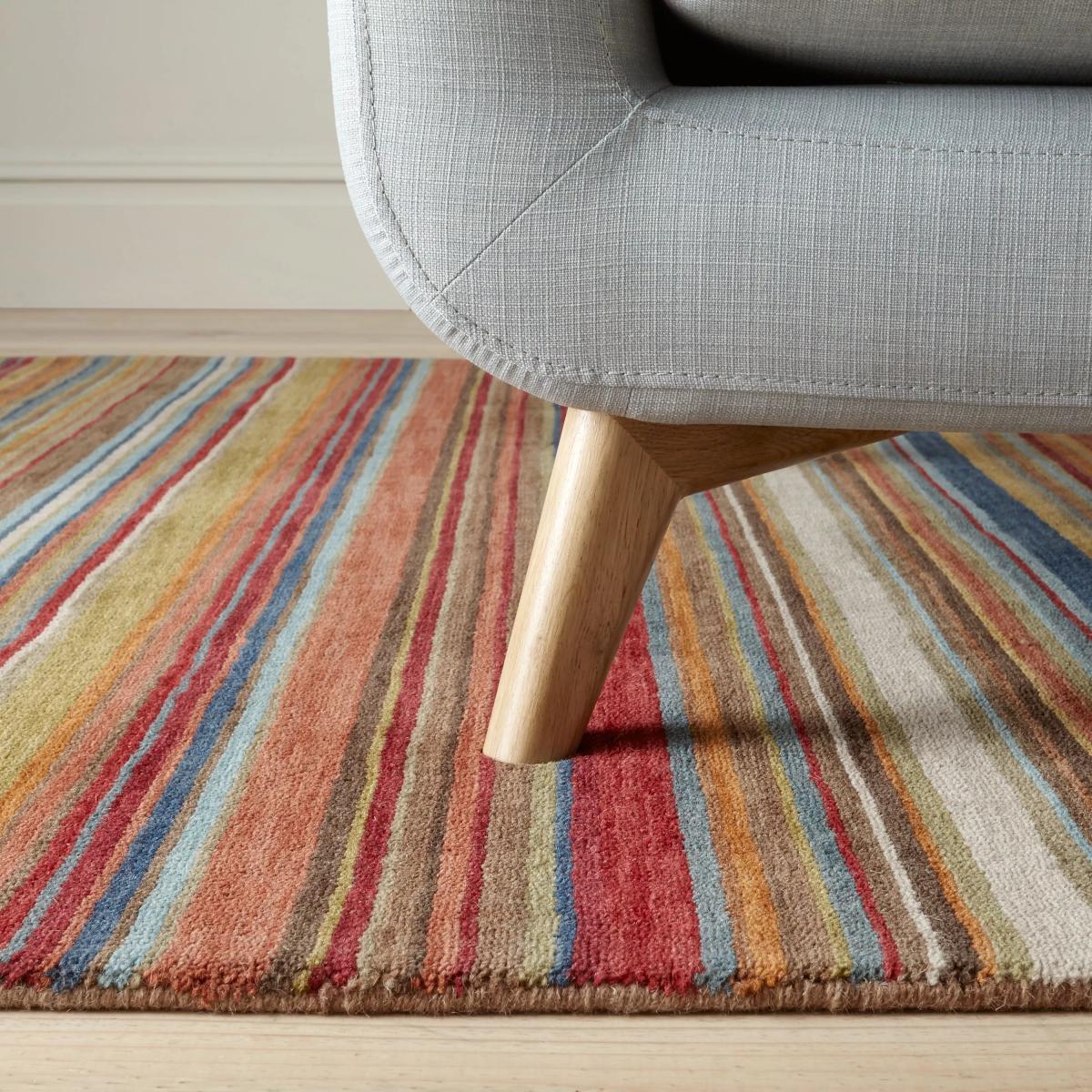 John Lewis Russet Multistripe Rug – image 6