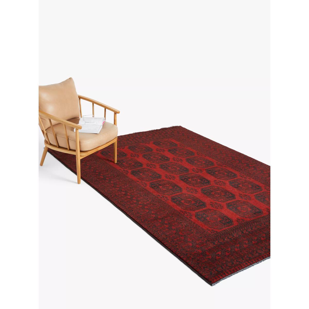 Gooch Luxury Hand Knotted Afghan Elephant Rug, Red – image 2