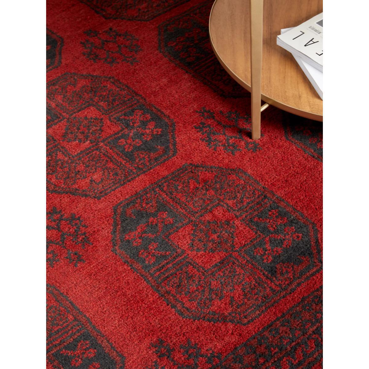Gooch Luxury Hand Knotted Afghan Elephant Rug, Red – image 3