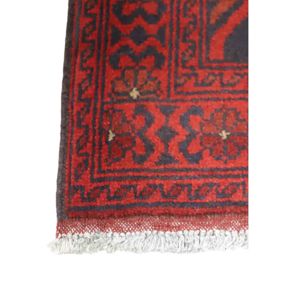 Gooch Oriental Khal Mohammadi Pure Wool Runner Rug, L230 x W78 cm, Red – image 2