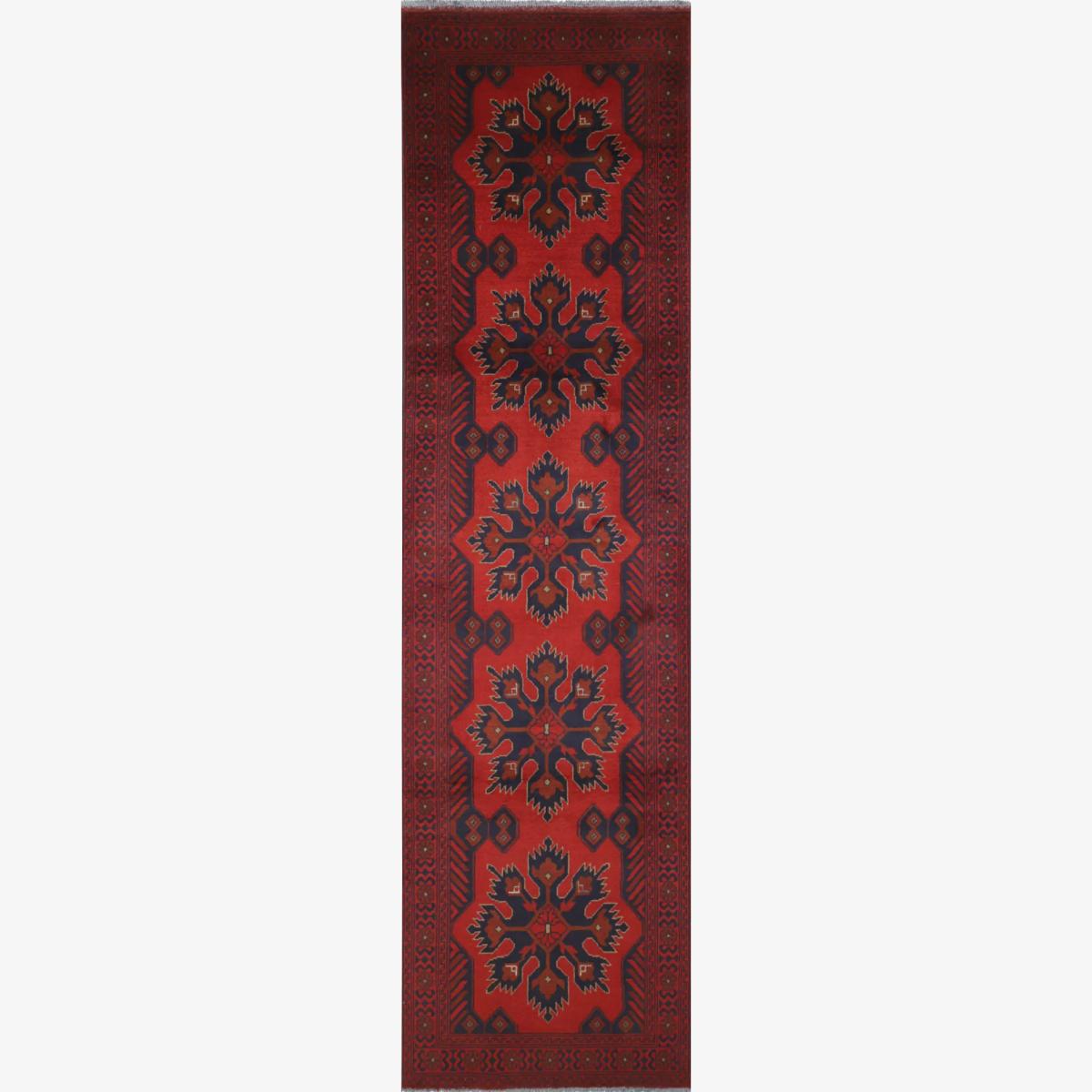 Gooch Oriental Khal Mohammadi Pure Wool Runner Rug, L230 x W78 cm, Red – image 1