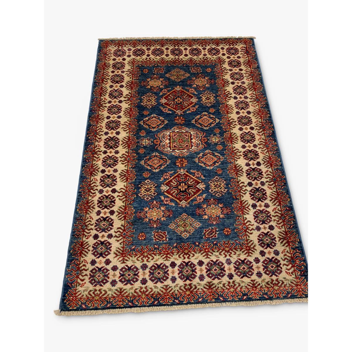 Gooch Oriental Kazak Supreme Rug, Blue/Multi, L149 x W97 cm – image 3