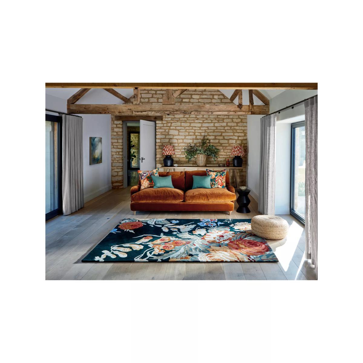 Sanderson Stapleton Park Rug, Blue/Orange – image 6