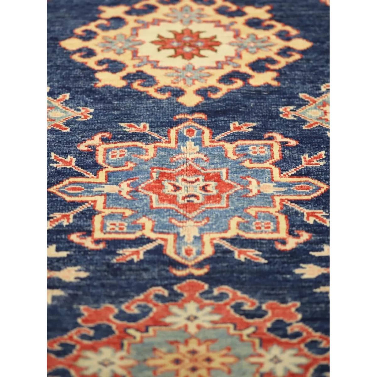 Gooch Oriental Supreme Kazak Pure Wool Rug, Blue, L266 x W181 cm – image 5