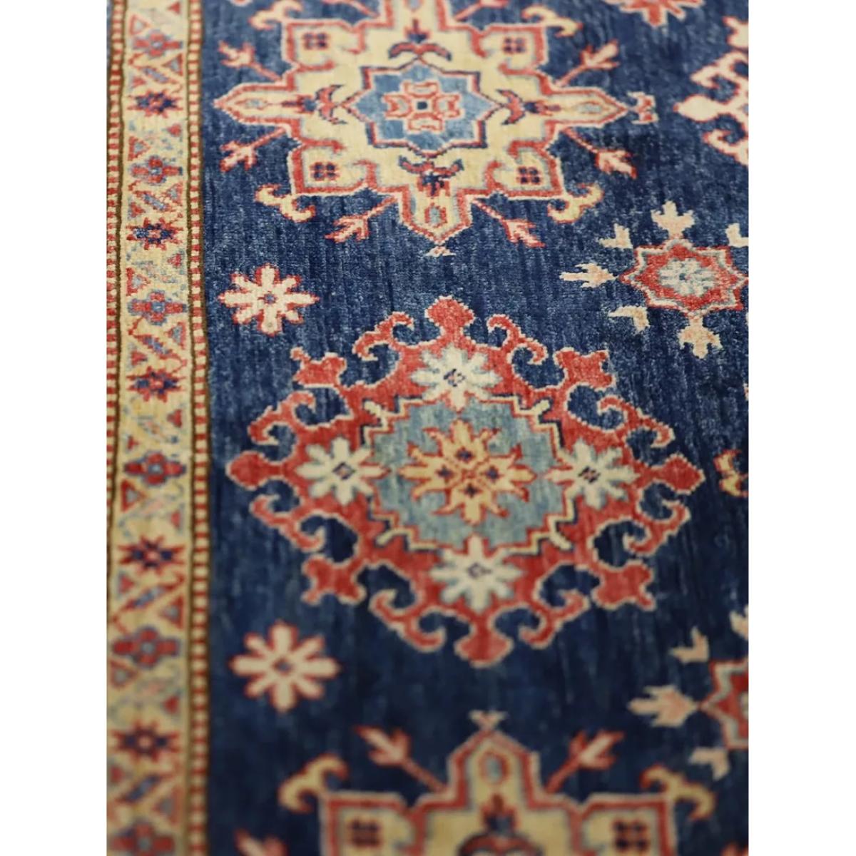 Gooch Oriental Supreme Kazak Pure Wool Rug, Blue, L266 x W181 cm – image 6
