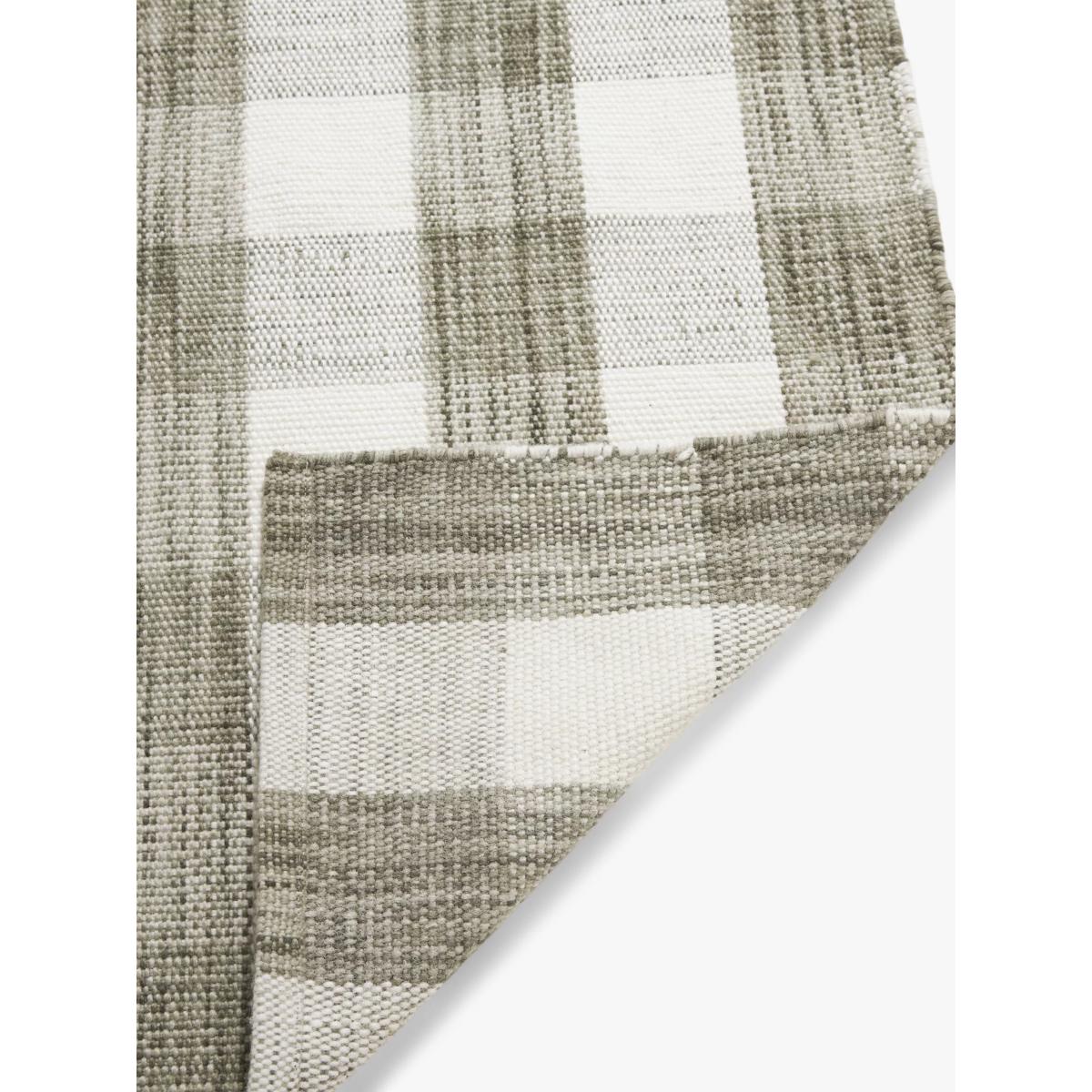 John Lewis Gingham Check Rug, Green, L180 x W120 cm – image 4