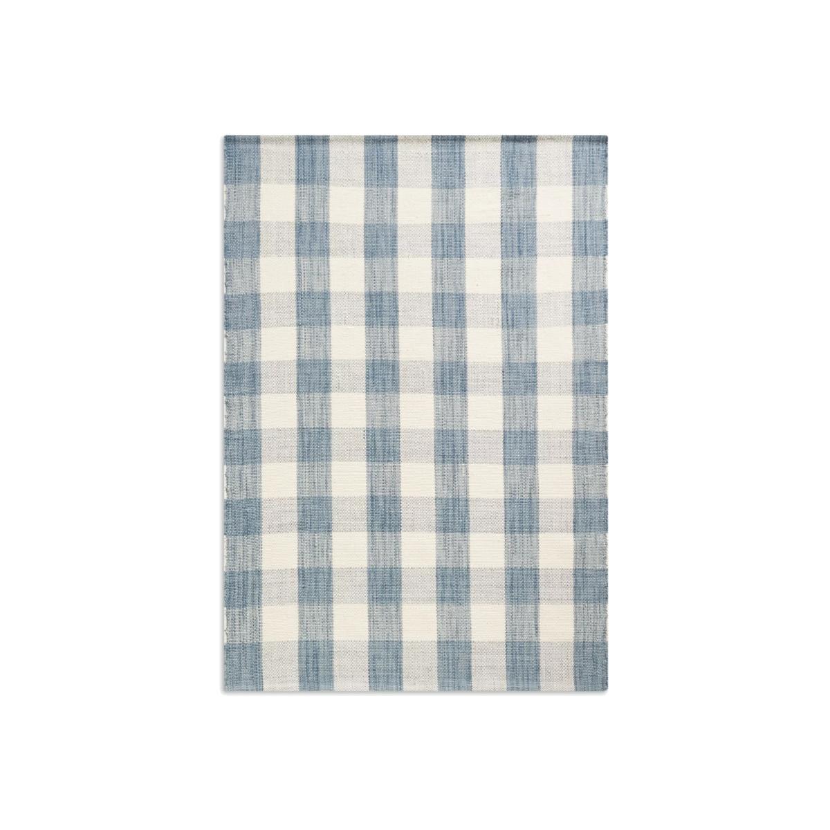 John Lewis Gingham Check Rug, Green, L180 x W120 cm – image 1