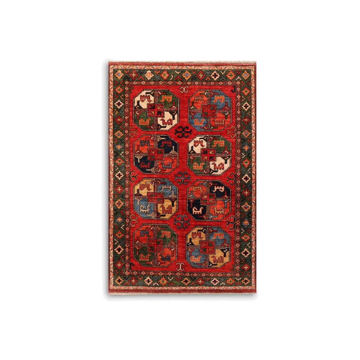Gooch Oriental Ersari Rug, Red, L184 x W121 cm