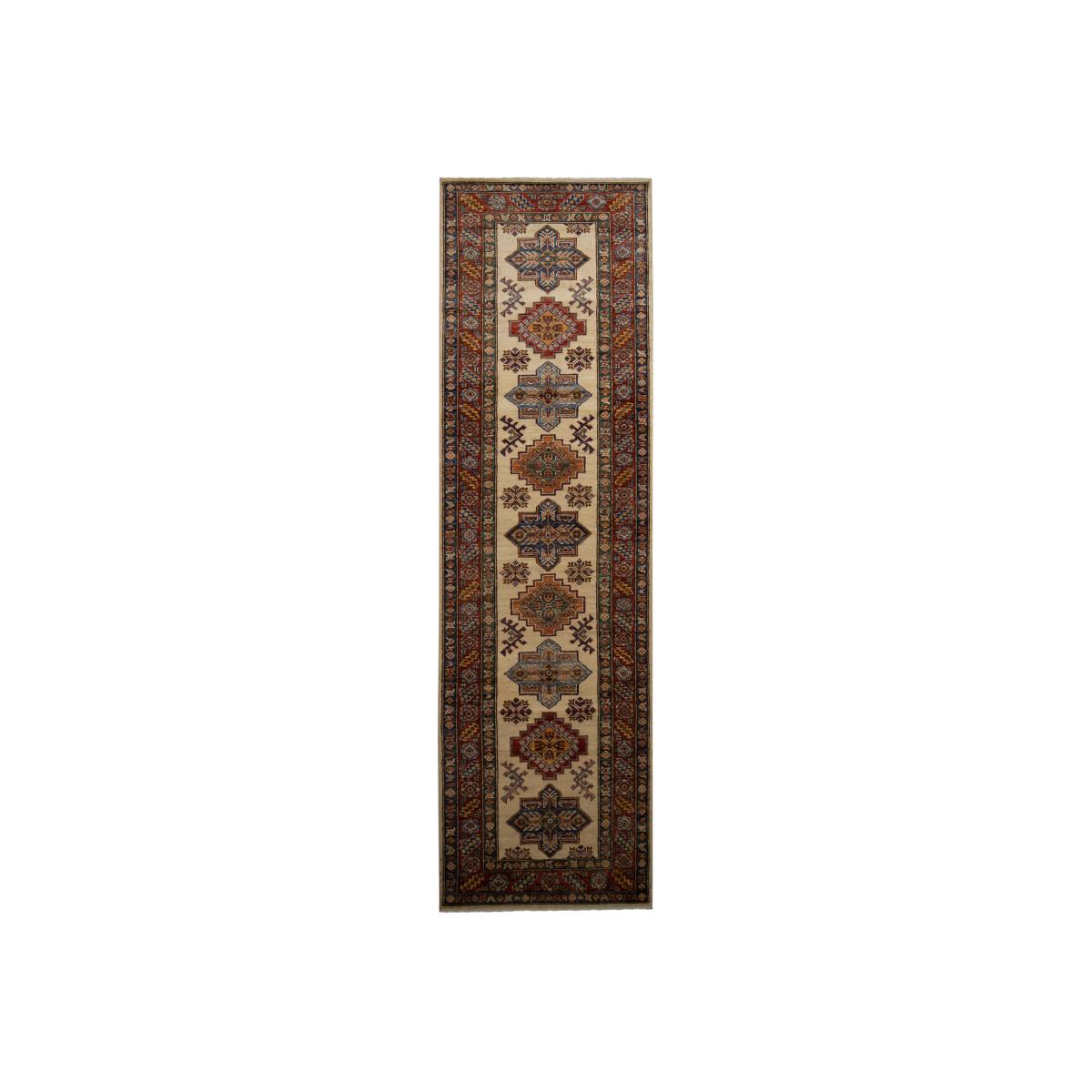 Gooch Oriental Supreme Kazak Runner Rug, Natural, L257 x W78 cm