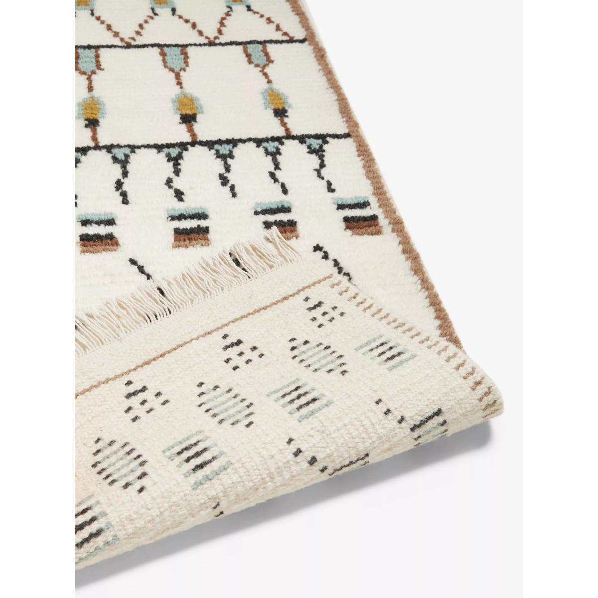 John Lewis Hand Knotted Trellis Berber Style Rug, Neutral, L180 x W120 cm – image 2