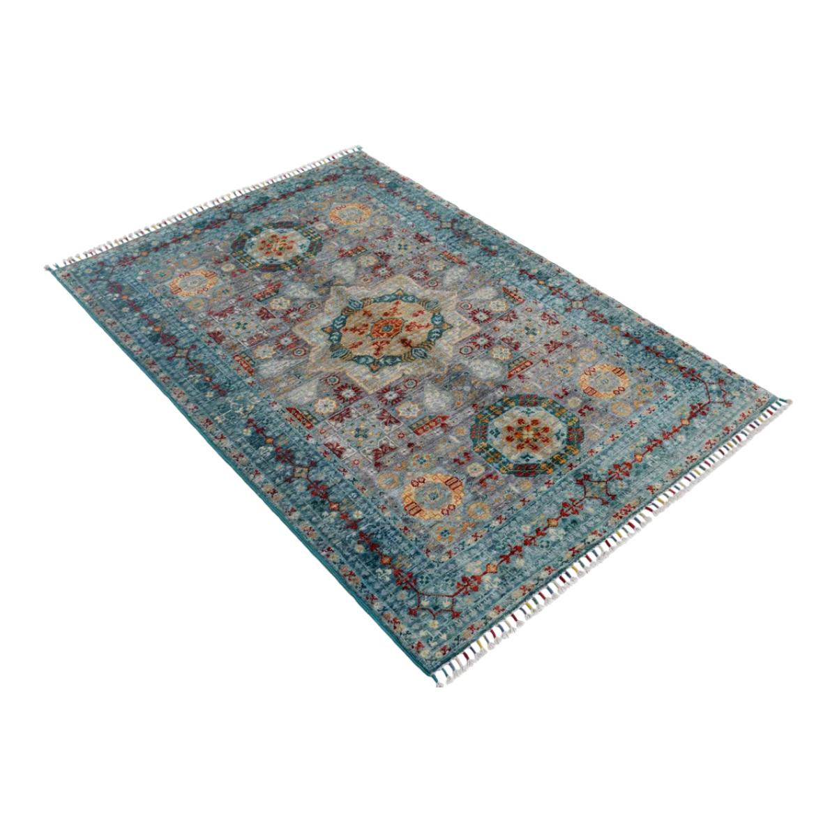 Gooch Oriental Mamluk Rug, Blue, L150 x W102 cm – image 1