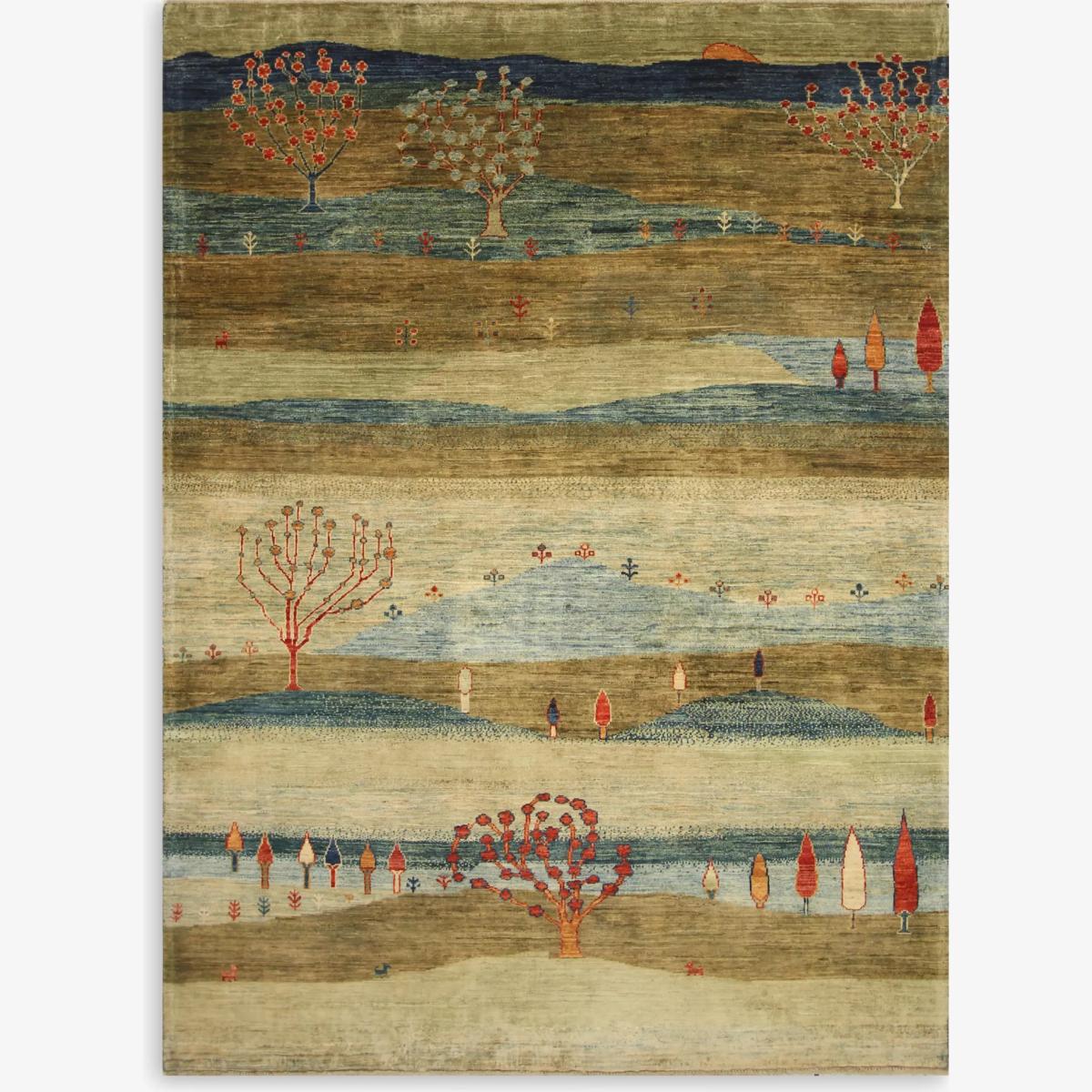 Gooch Oriental Loribaft Rug, L240 x W175 cm, Green – image 1