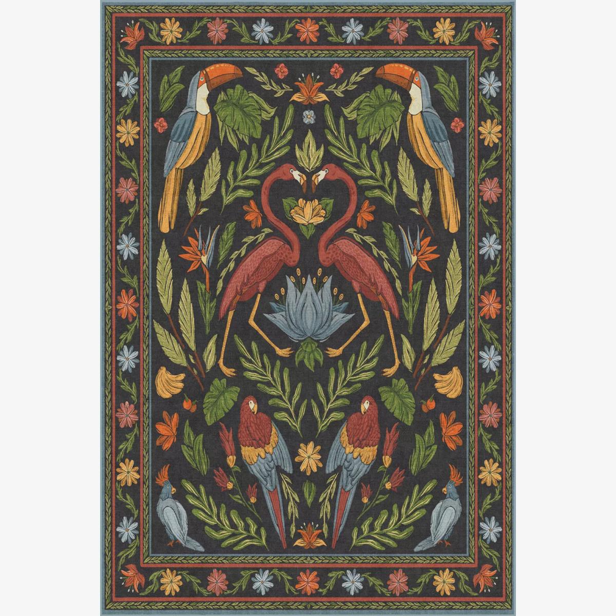 Ruggable Iris Apfel Birds Of A Feather Rug, Multicolour – image 1