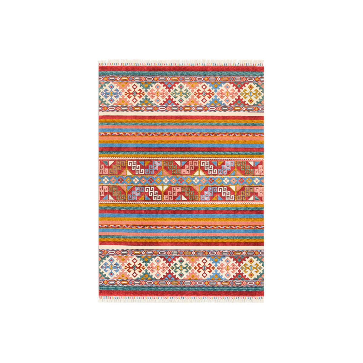 Gooch Luxury Khurjeen Stripe Rug, Red, L180 x W120 cm – image 1