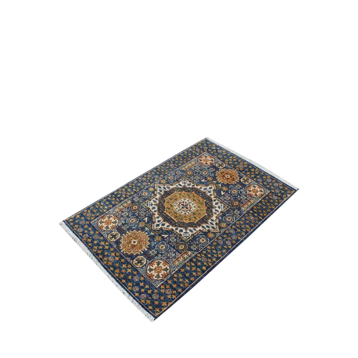 Gooch Oriental Mamluk Rug, Blue, L118 x W80 cm – image 4