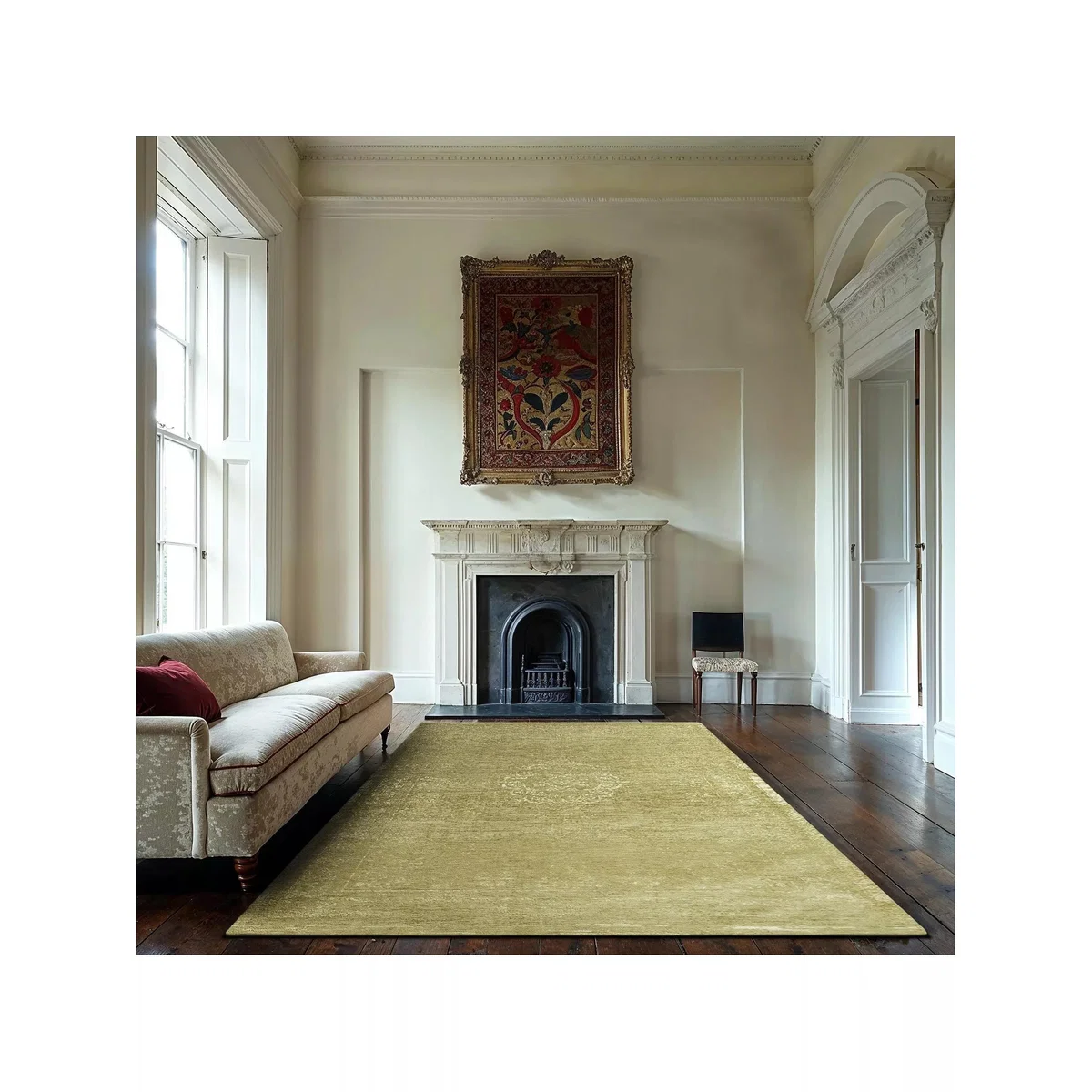 Louis De Poortere Medallion Rug, Orange – image 5