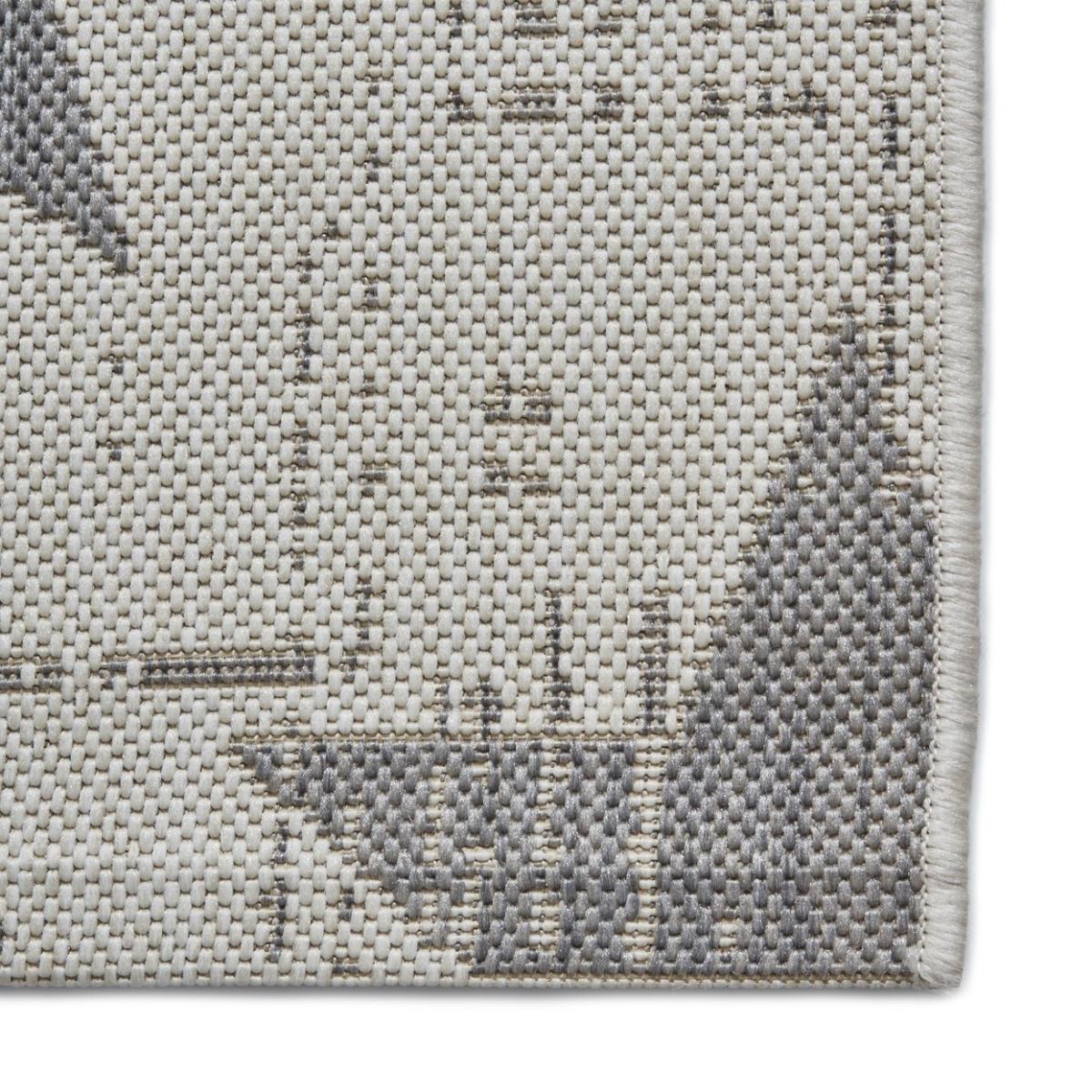 Think Rugs Santa Monica 48648 Cream/Grey - 120cm x 170cm Rug – image 4