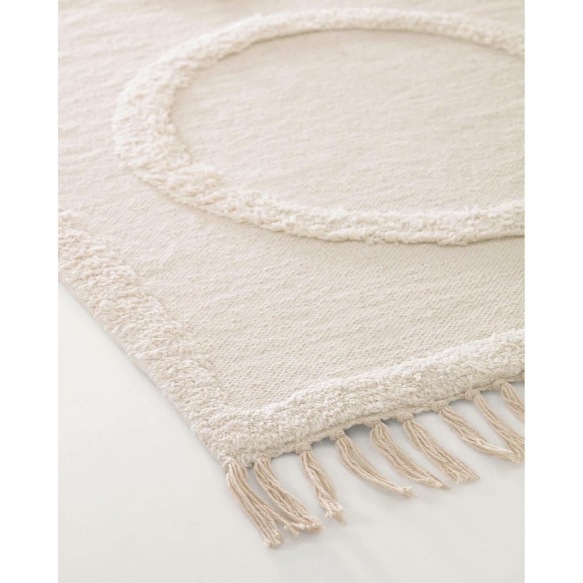 Bernabela 100% cotton rug in beige 70 x 140 cm – image 3