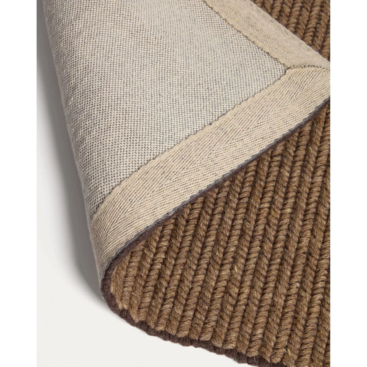 Imerna brown wool-blend rug 200 x 300 cm – image 5