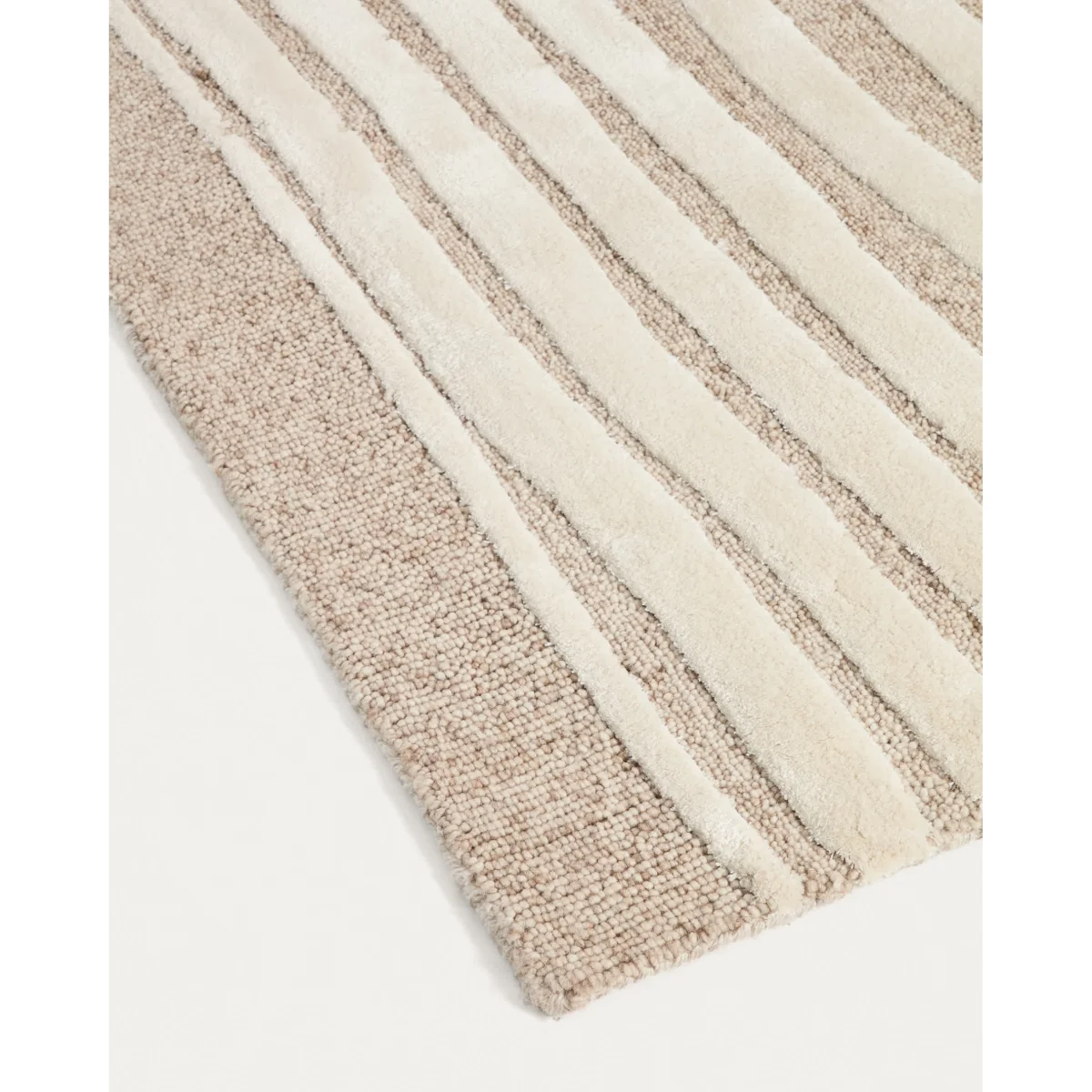Colire beige wool and viscose rug 200 x 300 cm – image 3