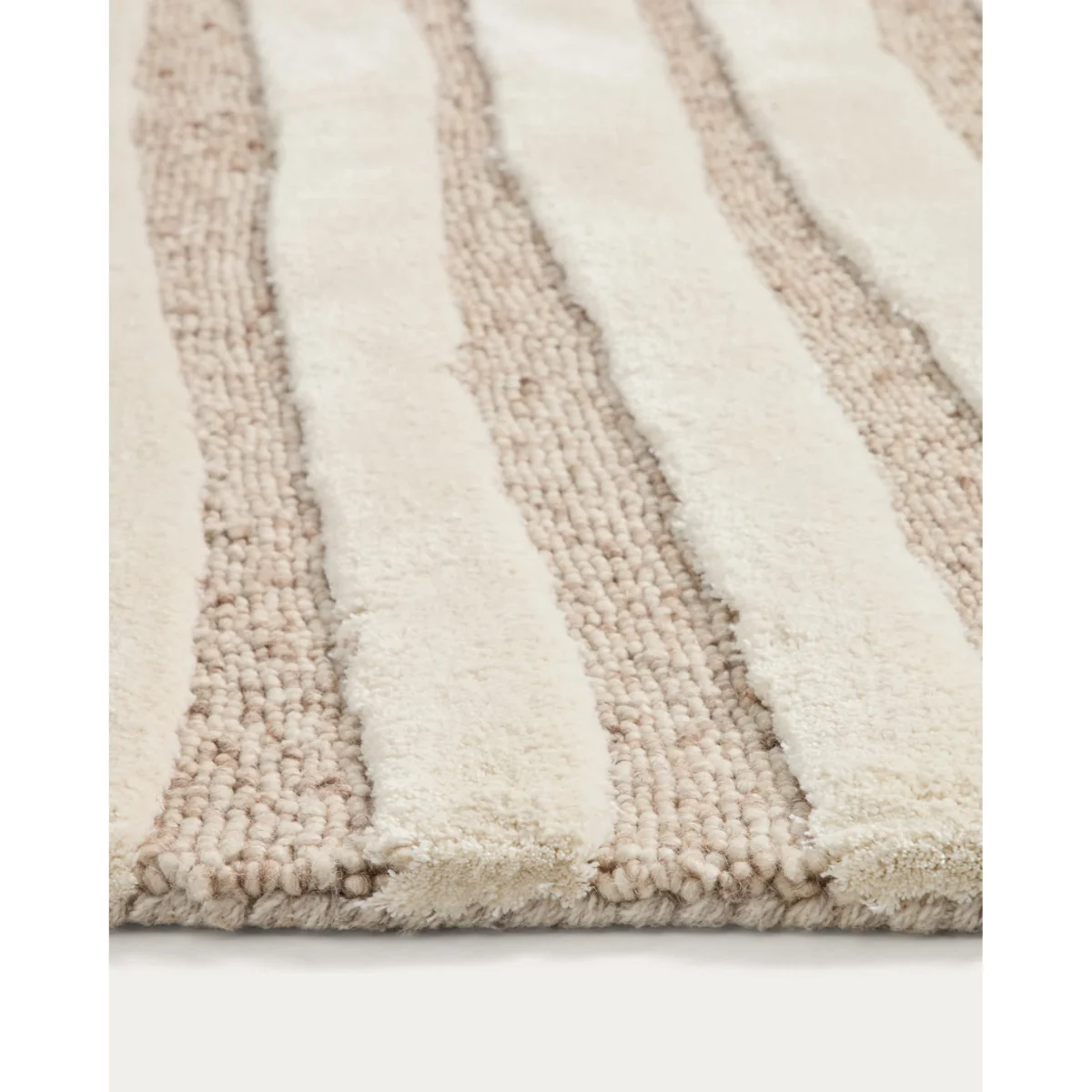 Colire beige wool and viscose rug 200 x 300 cm – image 5