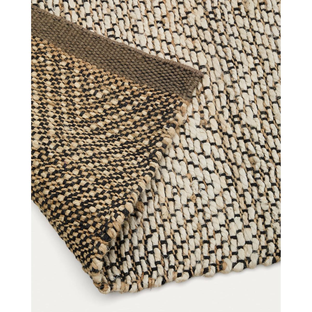 Tambo beige jute jacquard rug 70 x 140cm – image 4