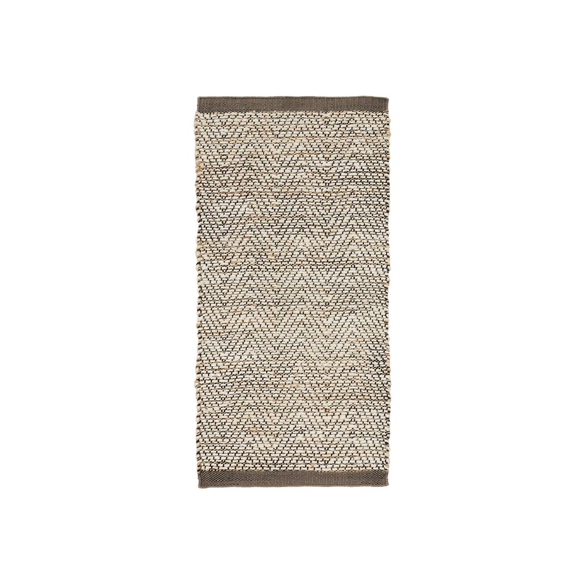 Tambo beige jute jacquard rug 70 x 140cm – image 1