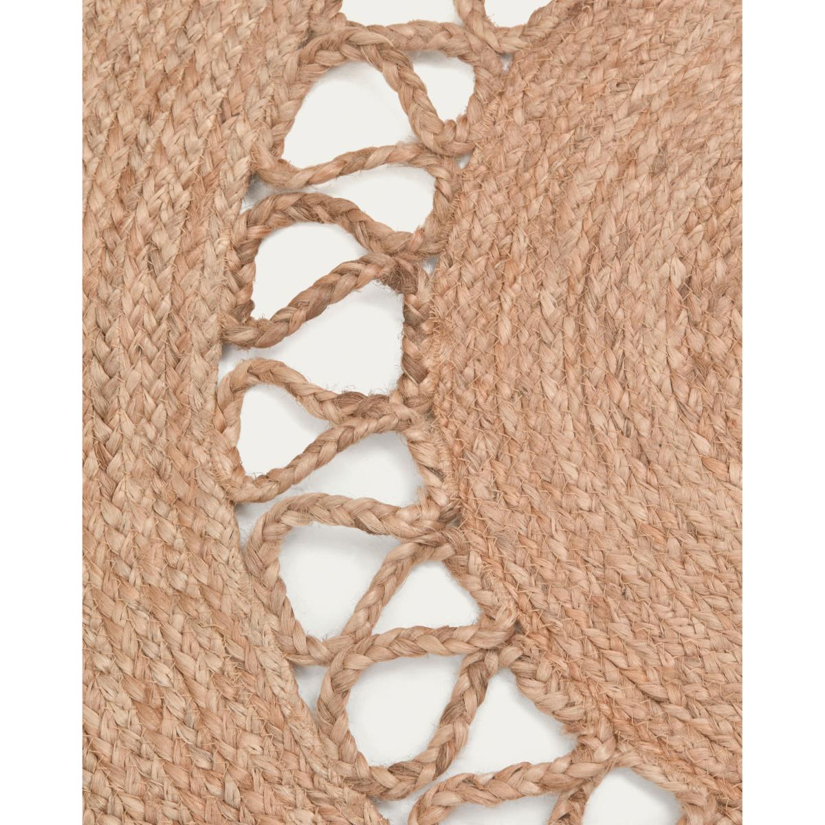 Vicenza 100% jute round rug, Ø 120 cm – image 4