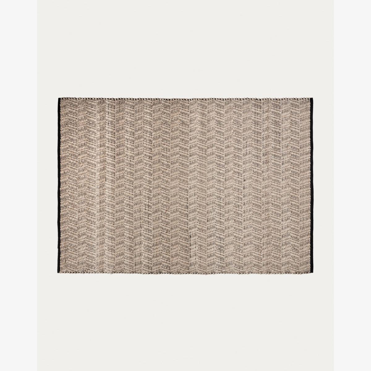 Neida rug in brown wool, 160 x 230 cm – image 1