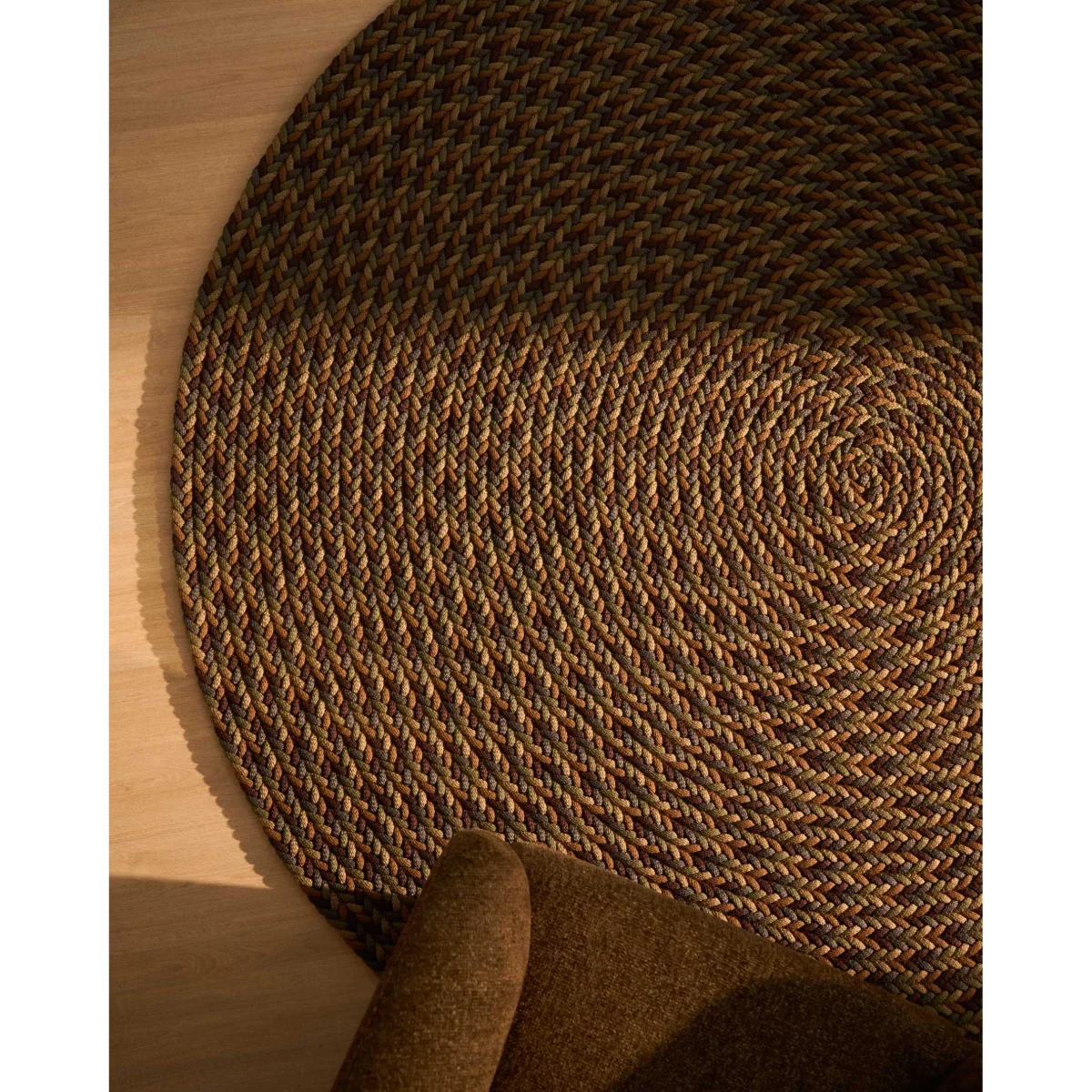 Despas multicolour round rug made from synthetic fibres Ø 200 cm – image 2