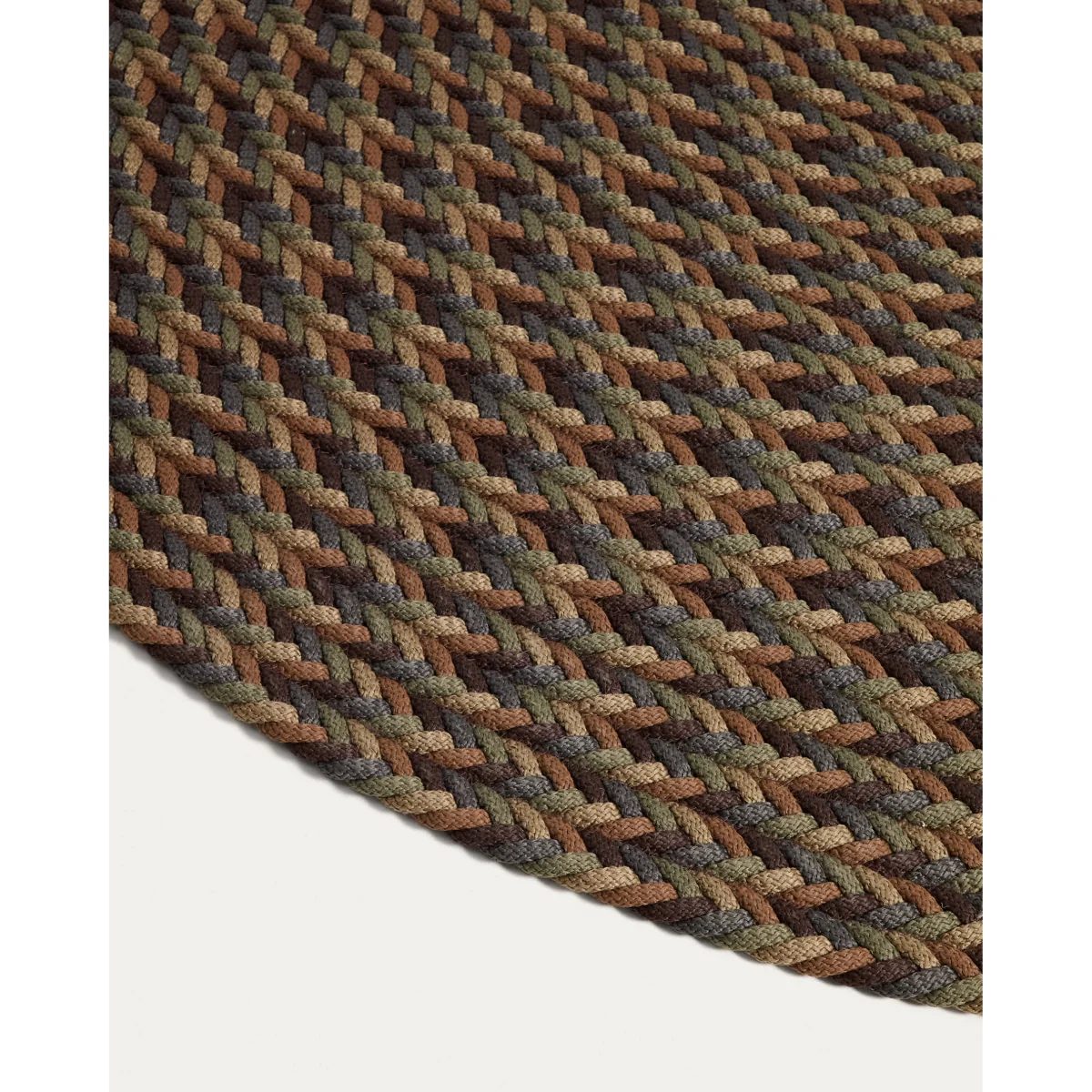 Despas multicolour round rug made from synthetic fibres Ø 200 cm – image 3