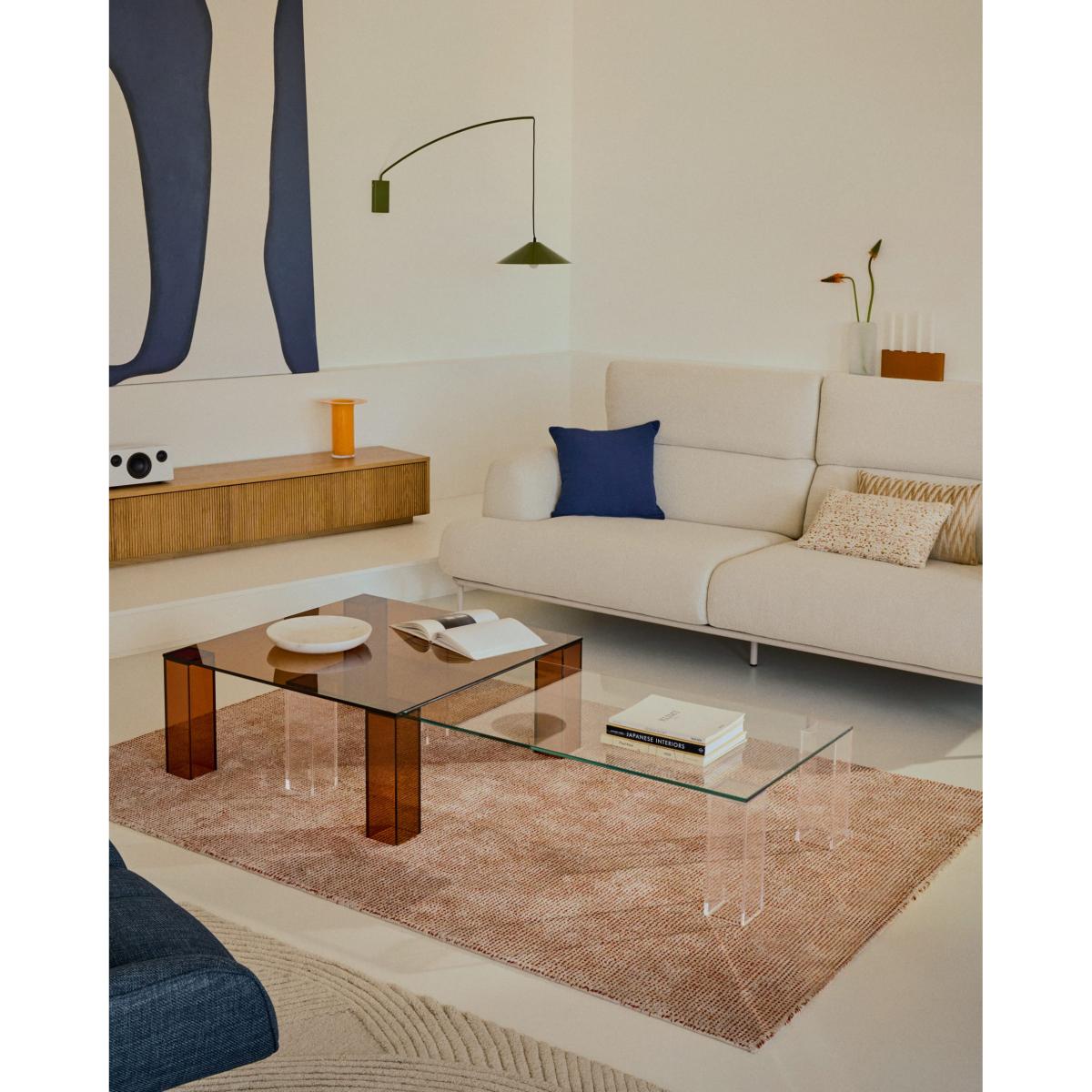Elvan terracotta rug in a viscose and jute mix, 160 x 230 cm – image 2