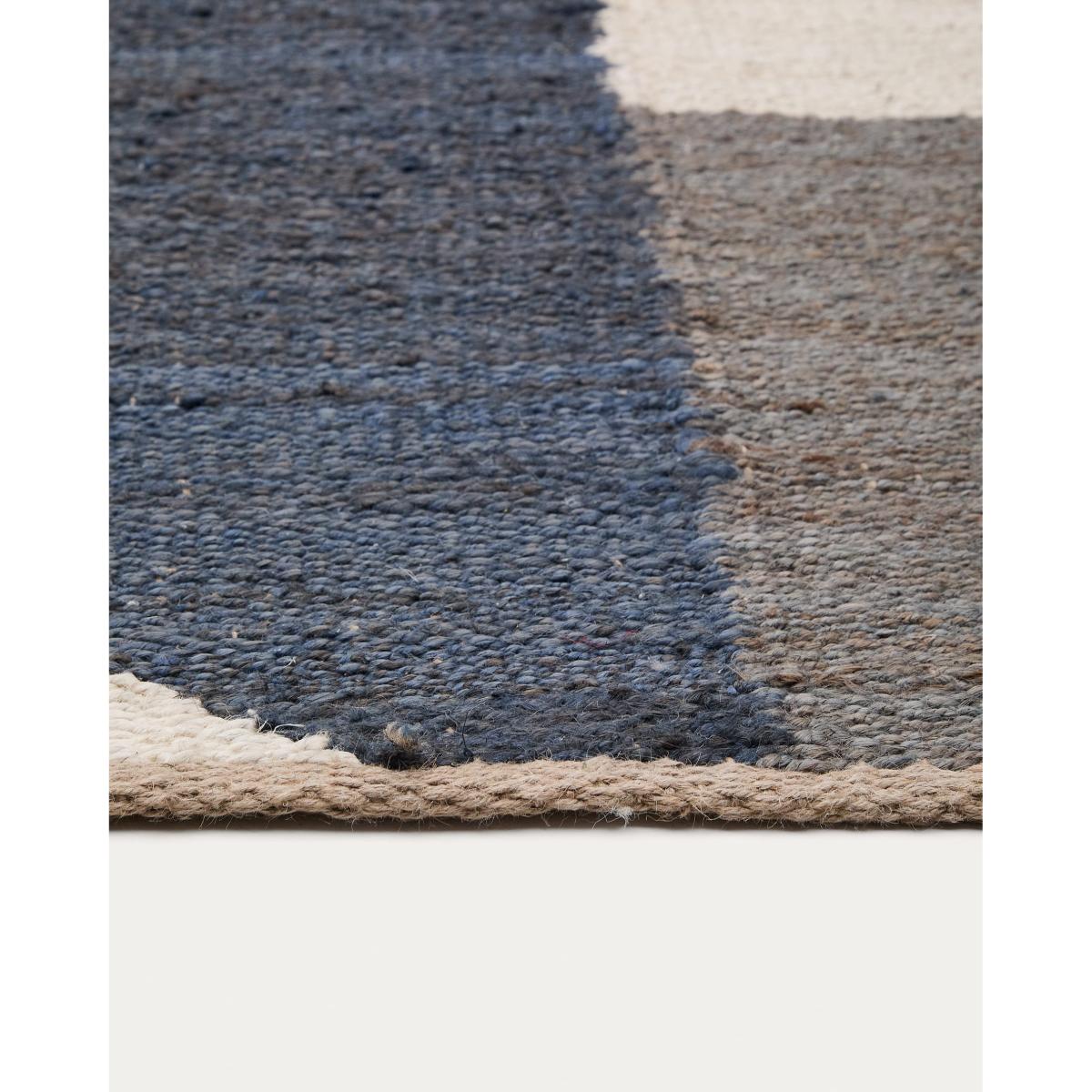 Teron multicoloured jute rug 200 x 300cm – image 3