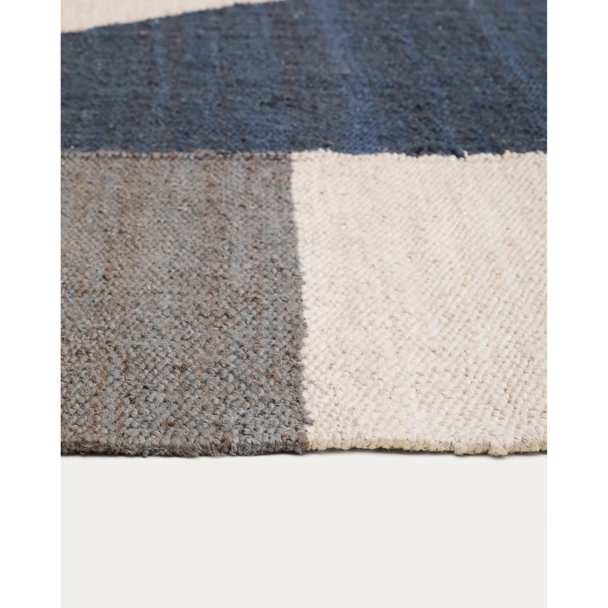 Teron multicoloured jute rug 200 x 300cm – image 4