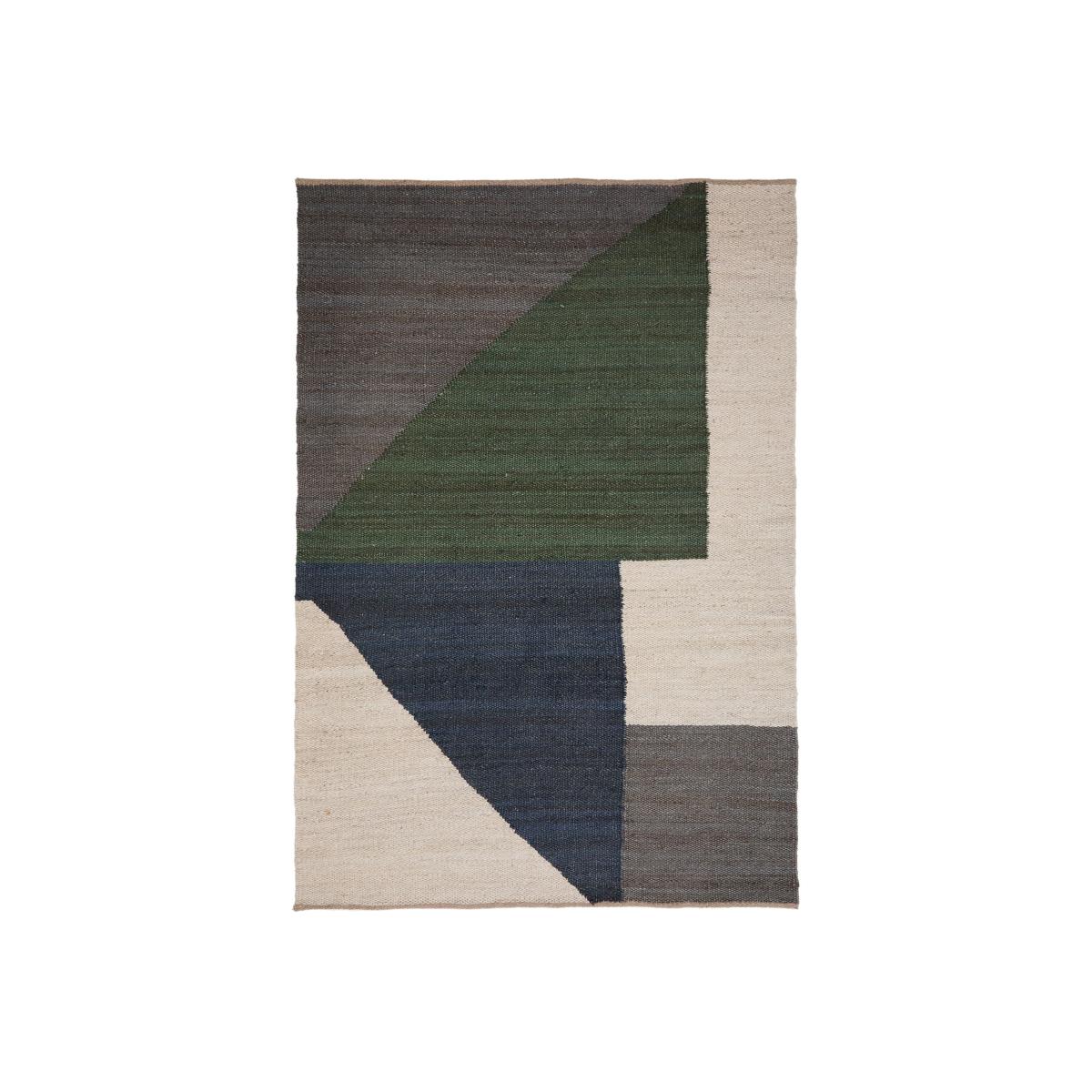 Teron multicoloured jute rug 200 x 300cm – image 1