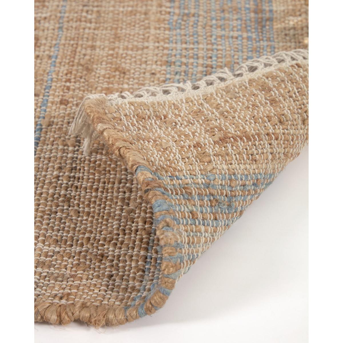 Eda jute rug with blue stripes 160 x 230 cm – image 4