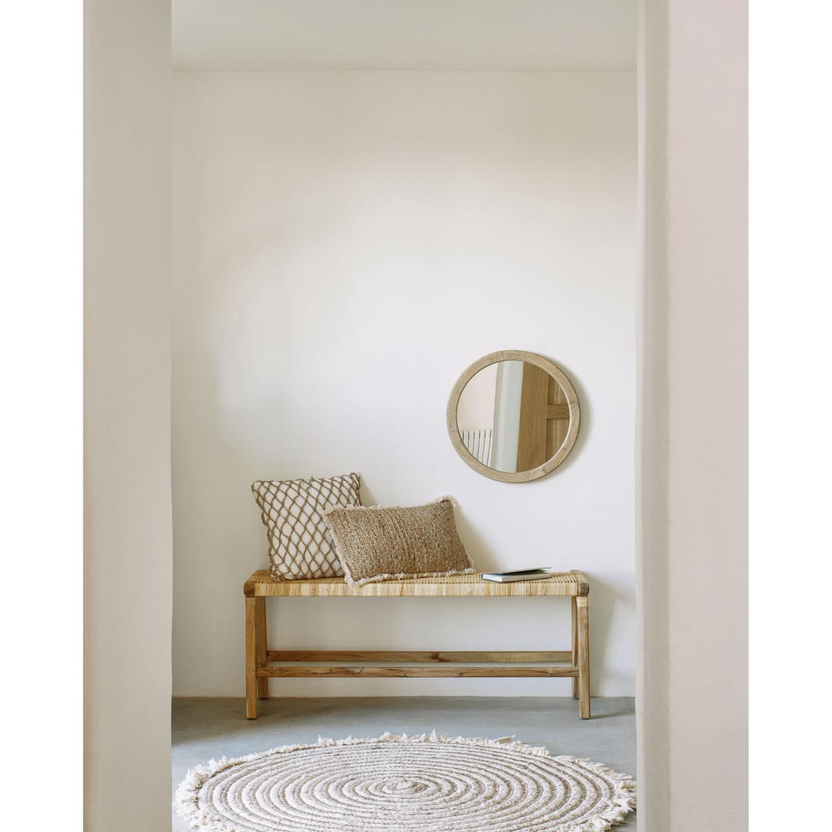 Gisel round jute and cotton rug 120 cm – image 4