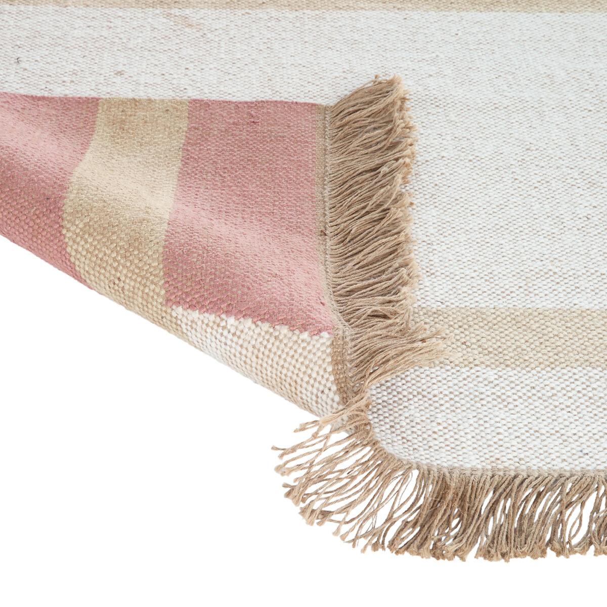 Hantiel Graphic Fringed Flat-Woven Jute Rug – image 4