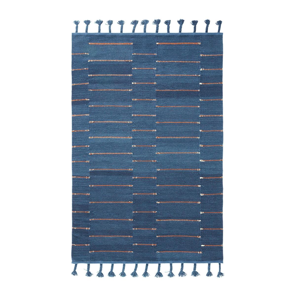 Jumbo Wool and Cotton Fringed Rug – image 2