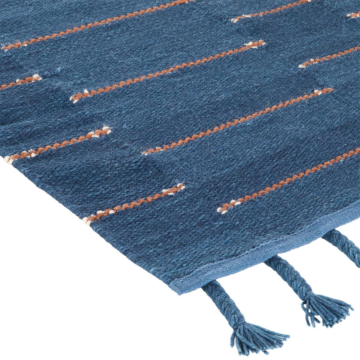 Jumbo Wool and Cotton Fringed Rug – image 3