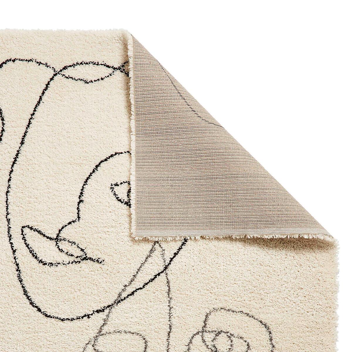 Silhouette Face Berber Style Shaggy Rug – image 3