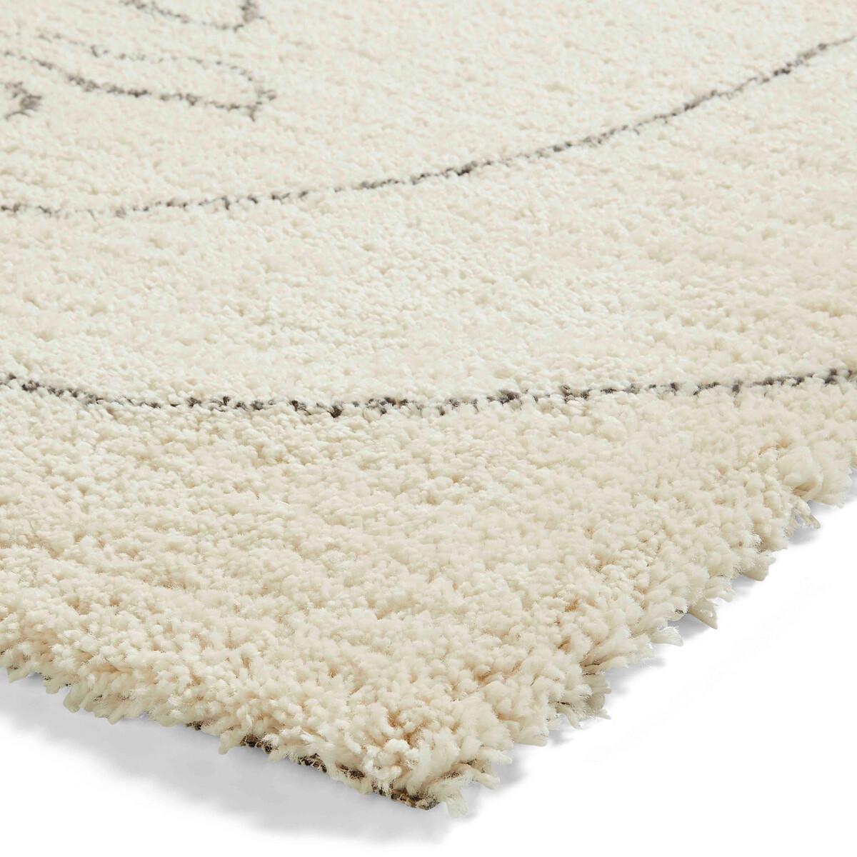 Silhouette Face Berber Style Shaggy Rug – image 6