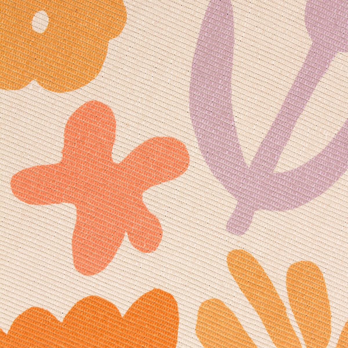 Abstract Floral Washable Digitally Printed Indoor/Outdoor Rug – image 3