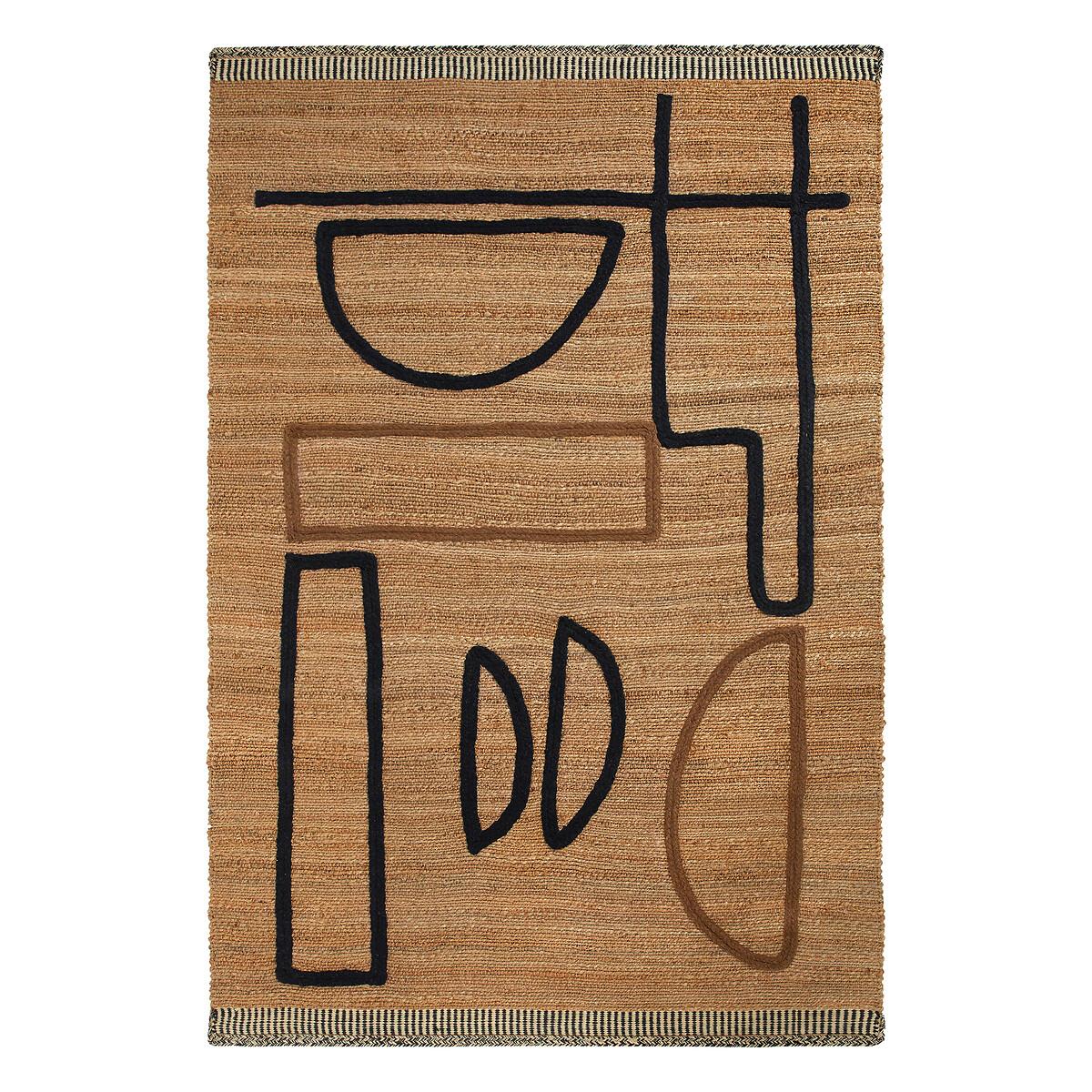 Euphie Woven Pattern Jute Rug – image 2