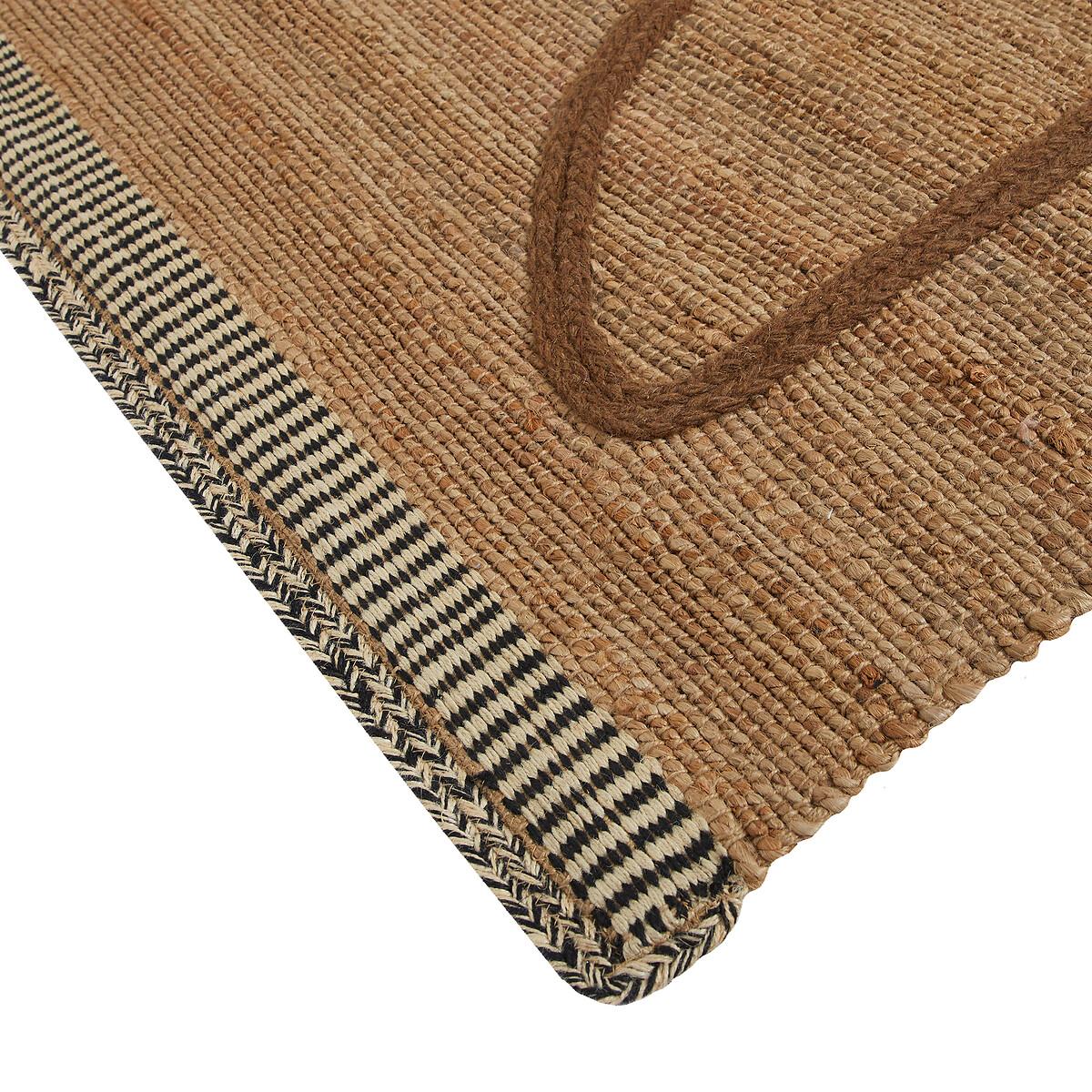 Euphie Woven Pattern Jute Rug – image 3