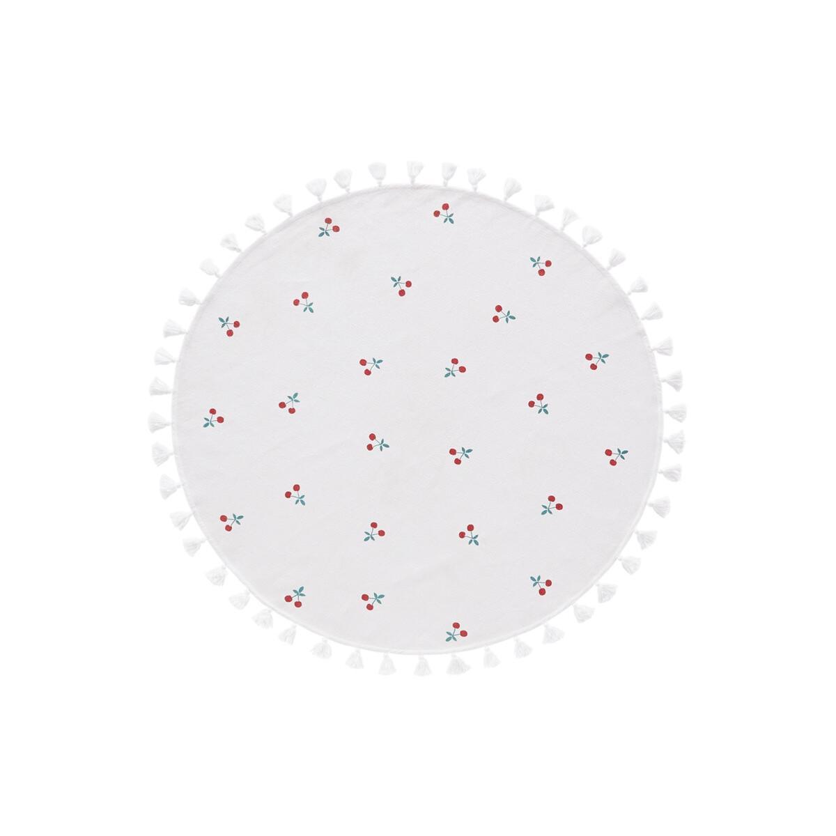 Griotte Round Child's Rug with Cherry Print – image 3